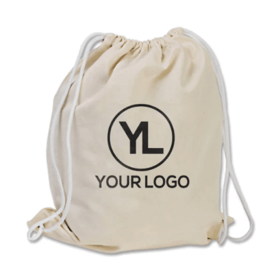 Simple Style Cotton Drawstring Backpack